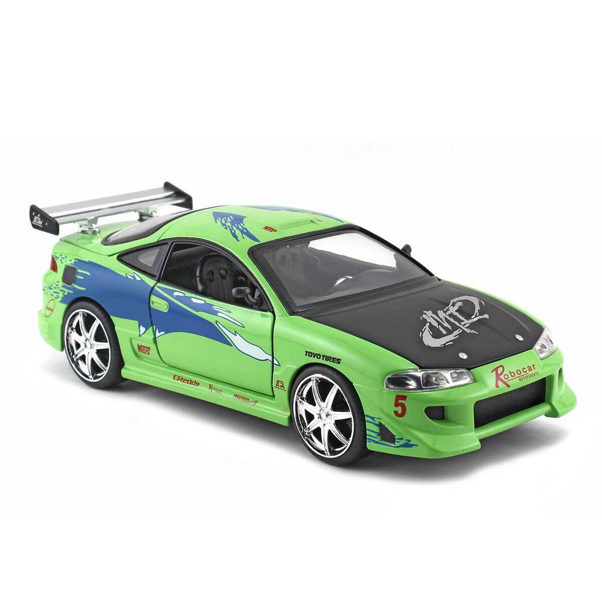 Jada 1:24 Mitsubishi Eclipse Fast & Furious: Brian's 95 Diecast Green