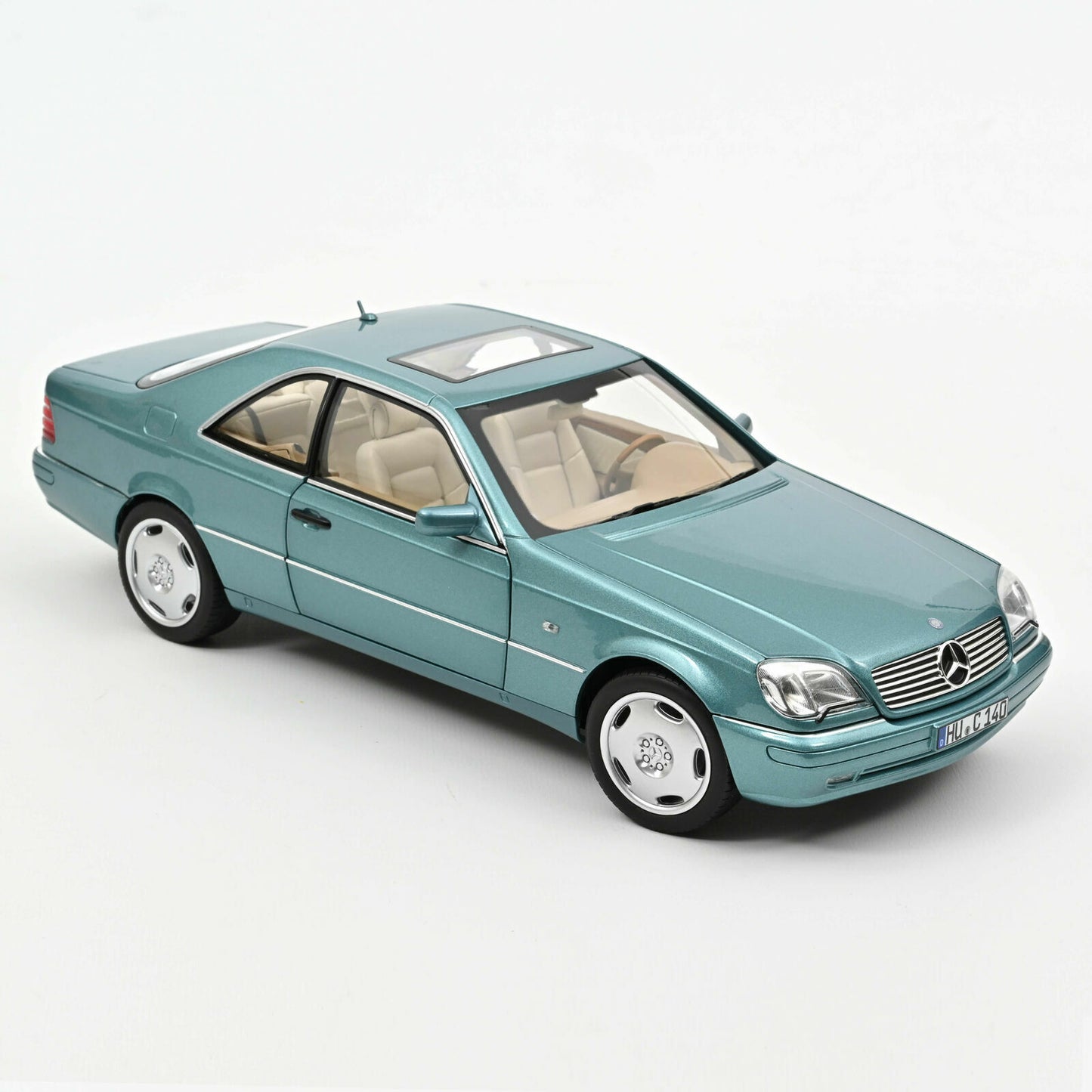 Norev 1:18 1997 MERCEDES-BENZ CL600 Coupe BLUE Metallic Diecast 183448