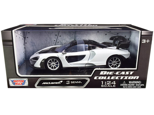 Motormax 1:24 McLaren Senna White and Black  Diecast 79355