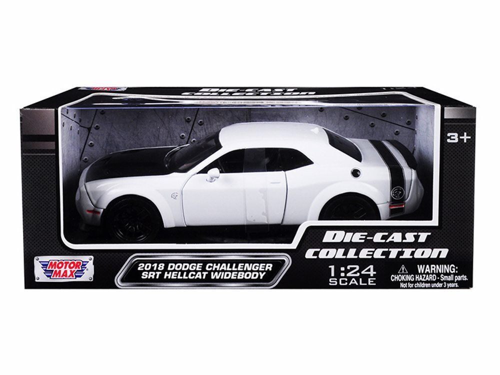 MotorMax 1:24 2018 Dodge Challenger SRT Hellcat WideBody Diecast White