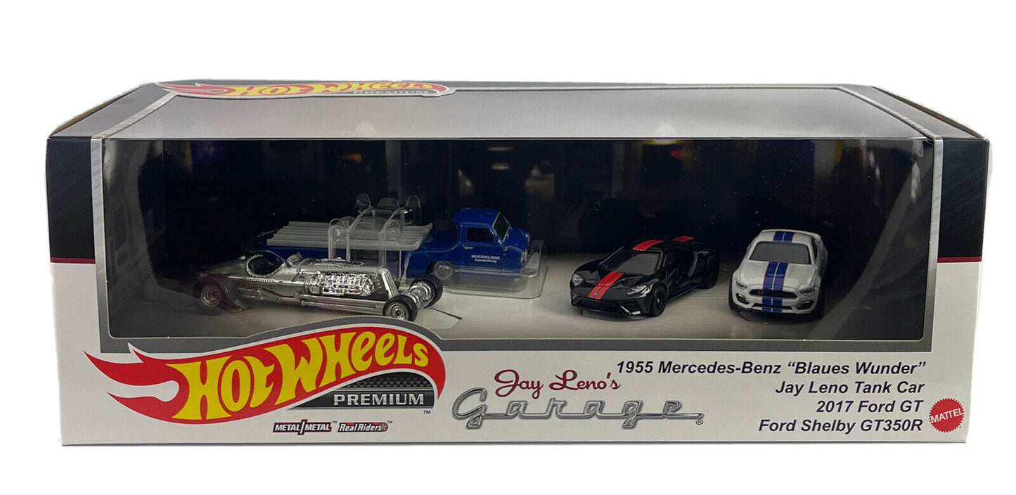 Hot Wheels 2023 Premium Set Jay Leno's Garage Diorama "Blaues Wunder" Tank Car HKC17