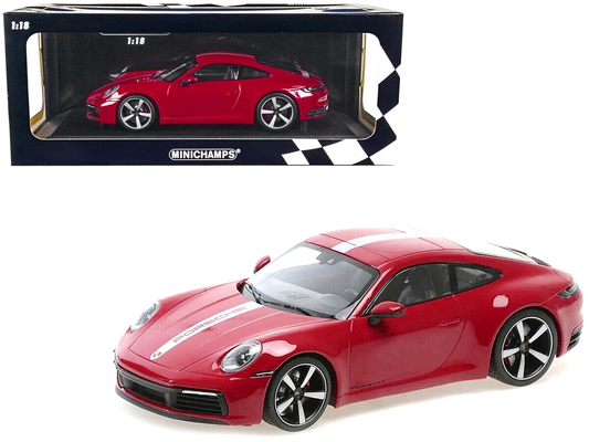 MINICHAMPS 1:18 Porsche 911 Carrera 4S Carmine Red 2019 Diecast 155067326