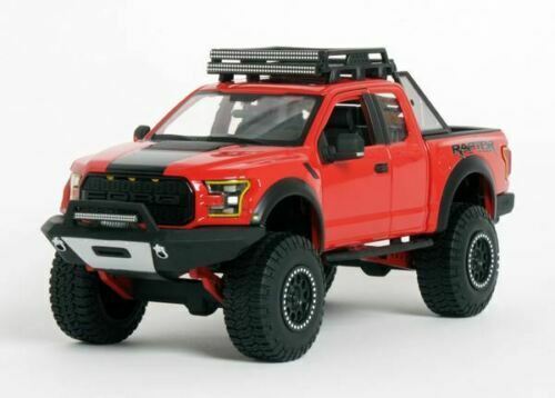 MAISTO DESIGN 1:24 Design OFF-ROAD KINGS 2017 FORD F150 RAPTOR Red Diecast