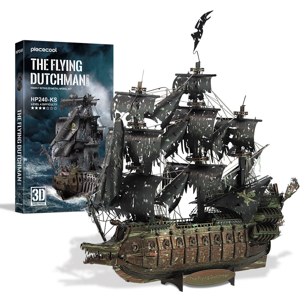 Piececool 3D Metal Jigsaw The Flying Dutchman Pirate Ship Puzzle (Large)